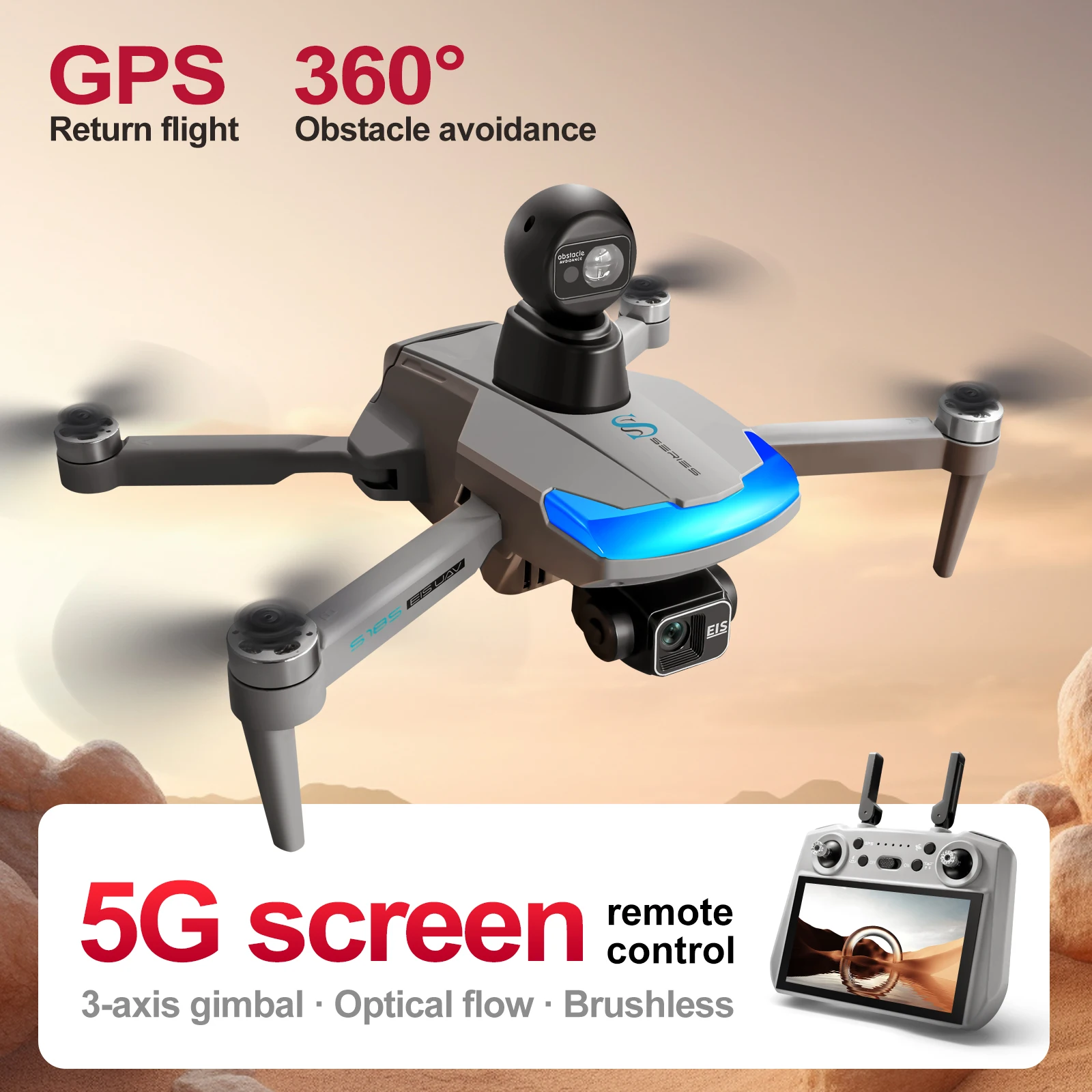 Drone Multispectral - طائرة بدون طيار احترافية S185 كاميرا