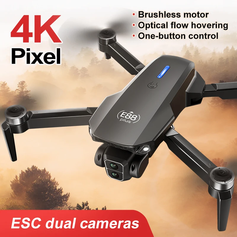 طائرة بدون طيار E88 Plus Quadc - مراجعة Drone Cinematic وسعره
