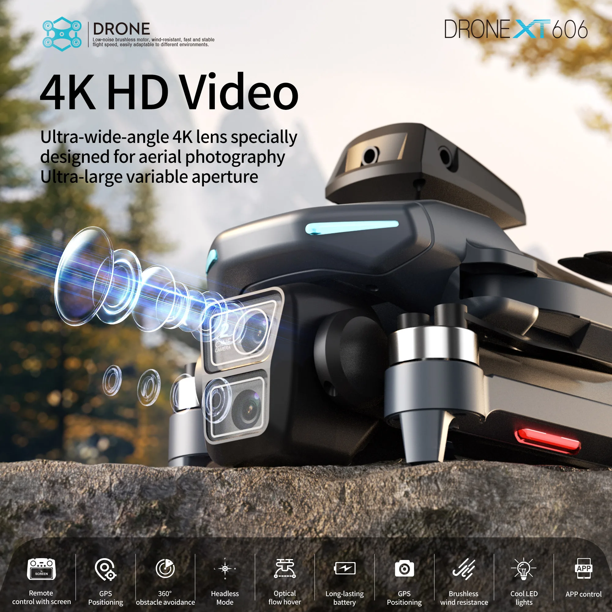 طائرة بدون طيار XT606 MAX GPS  - مراجعة Drone Multispectral وسعره