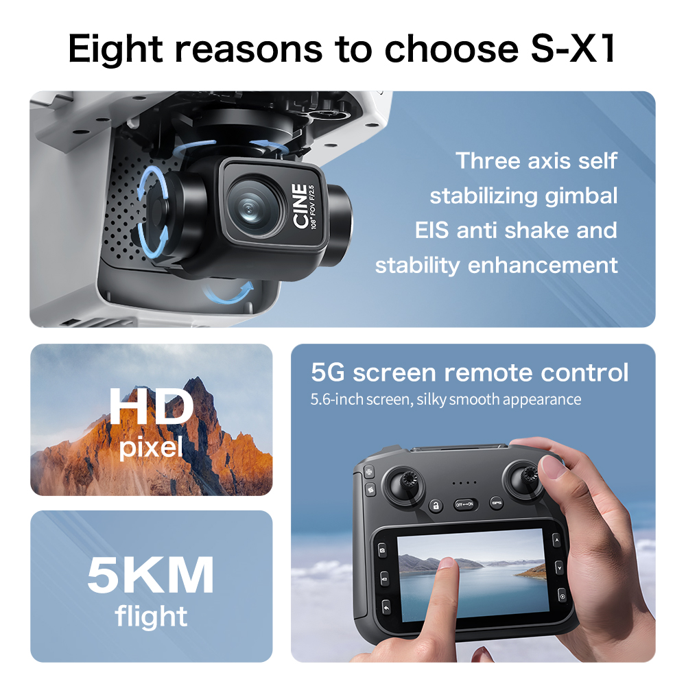 طائرة بدون طيار S-X1 الأصلية ب - مراجعة Drone Multispectral وسعره
