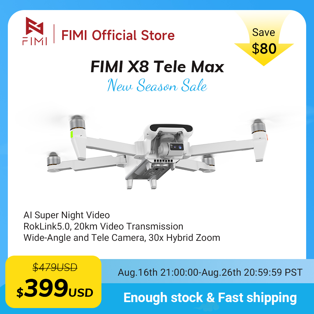 طائرة FIMI X8 Tele Max بدون طي - مراجعة Drone Thermal Imaging وسعره